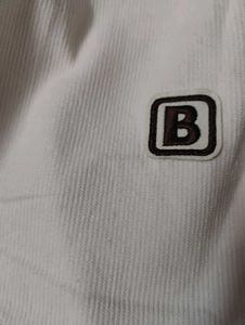 White Casual Track Pants