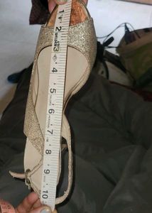 Just once used Sparkling Gold Party Heels