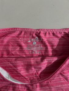Pink Striped Athletic Shorts