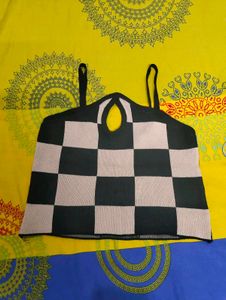 Checkered Crop Top