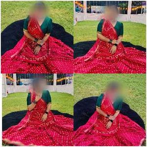 ✨ Maroon Bandhani Saree ✨