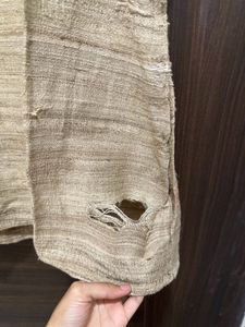 Skinned Pure Linen Cotton Kurti Type Top