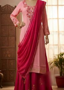 Pink Embroidered Salwar Kameez