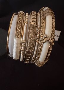 Vintage Ivory Resin Bangles