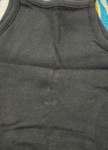 2x Camisole Tops - Black &amp; Lavender