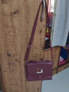Baggit Maroon Crossbody Bag