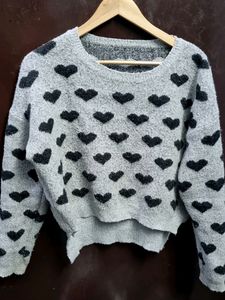 Winters Cute Heart Shaped Sweater (Bust-38,40)