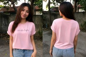 Pink Oversized Graphic Top