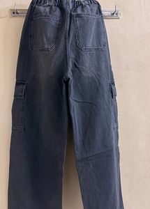 Dark Wash Cargo Jeans