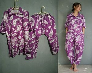 Purple Floral Print Co-ord Set