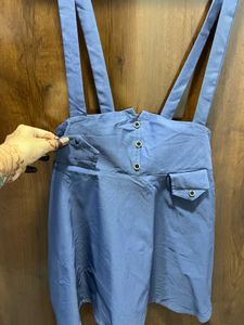 Blue Pinafore Skirt