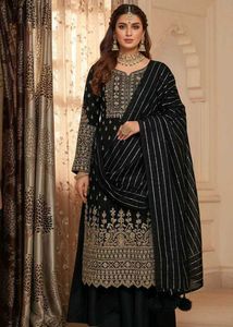 Designer Black Dupatta