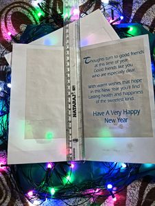 NEW YEAR GREETING CARD With Cover #newyear Happy New Year