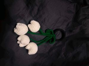 Handmade Crochet Flower Hair Tie