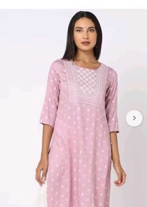AVAASA MNM LAVENDER STRAIGHT KURTA