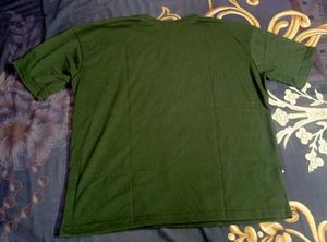 Stylish olive Graphic Print T-shirt - 2