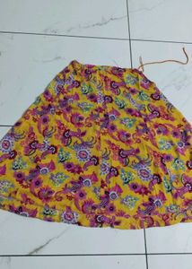 Vibrant Paisley Print Maxi Skirt