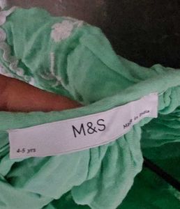 Green Embroidered Tunic Top