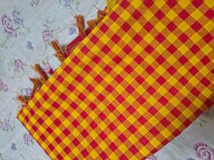 Vibrant Checked &amp; Royal Blue Sarees