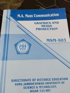 M.A. Mass Communication Textbook