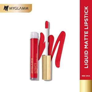 MyGlamm Ultimate Matte Liquid Lipstick - Red Diva