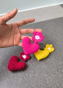Heart Keychain Set of three