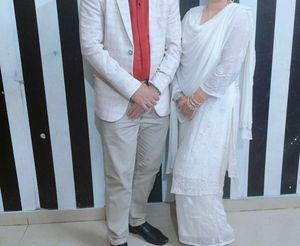 Elegant White handwork Kurta Set for Women
