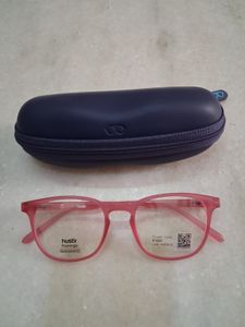 New Stylish Pink Eyeglasses with Case