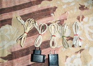 Assorted Mobile Chargers & Cables