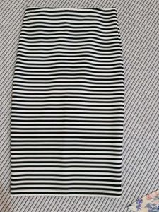 Classic Striped Pencil Skirt