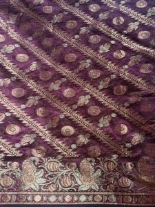 New Maroon and gold saree