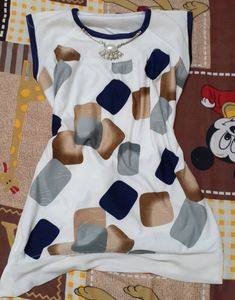 Cute Stylish Abstract Print Top