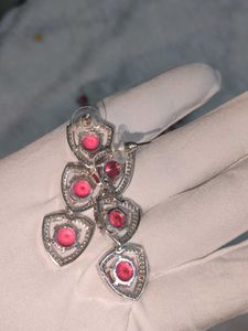 American Diamond Ruby Necklace