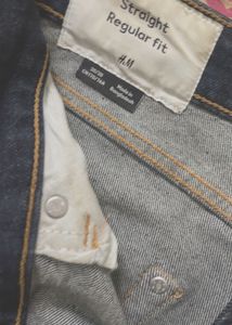 H&amp;M Dark Wash Straight Regular Fit Jeans