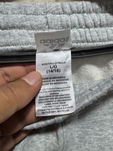 Adidas 3 Strips Brand Logo Grey Jogger