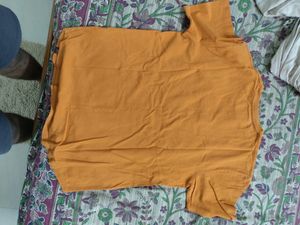 Orange T Shirt Printed NASA