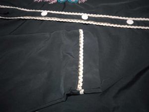 Girls Black Kurta with Embroidery