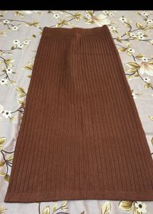 Ribbed Knit Maxi Skirt