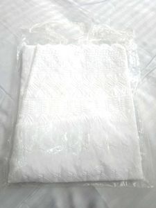 White Chikan Fabric Cotton Plazo