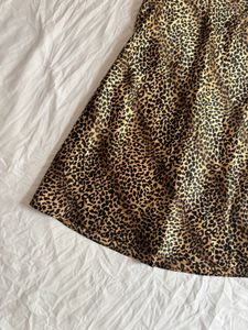 Vintage 1980s Cheetah Mini Dress