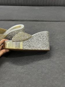 Sparkly Wedge Heels