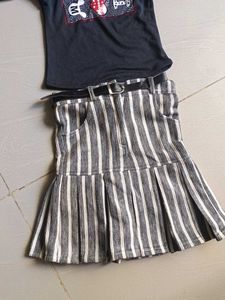 Cute Girl's Top &amp; Skirt Set, used once