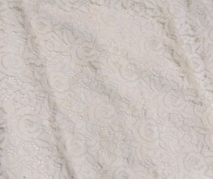 Off White Embroidered Lace Dress