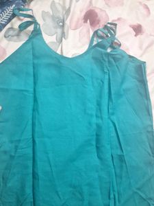 Teal Embroidered Kurta