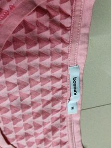 Bossini Pink  T-Shirt Graphic Print