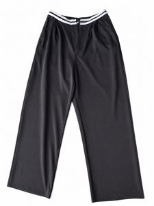 Black Wide Leg Lounge Pants