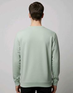 Olive Green Graphic Print Sweatshirt