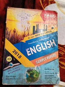 English Sample Papers XII 2018