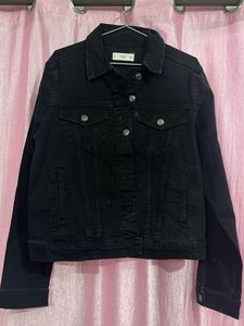 Mango Black Denim Jacket