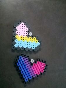 Handmade Pride Flags Heart Keychain - 1pc